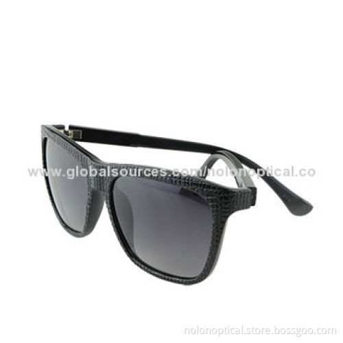Unisex Laser Patterned Sunglasses with Grey Sun Lens